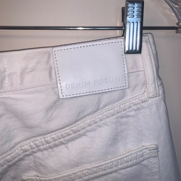 Denim Forum The Joni High Rise Loose White Jeans 29L 25 - Picture 10 of 16